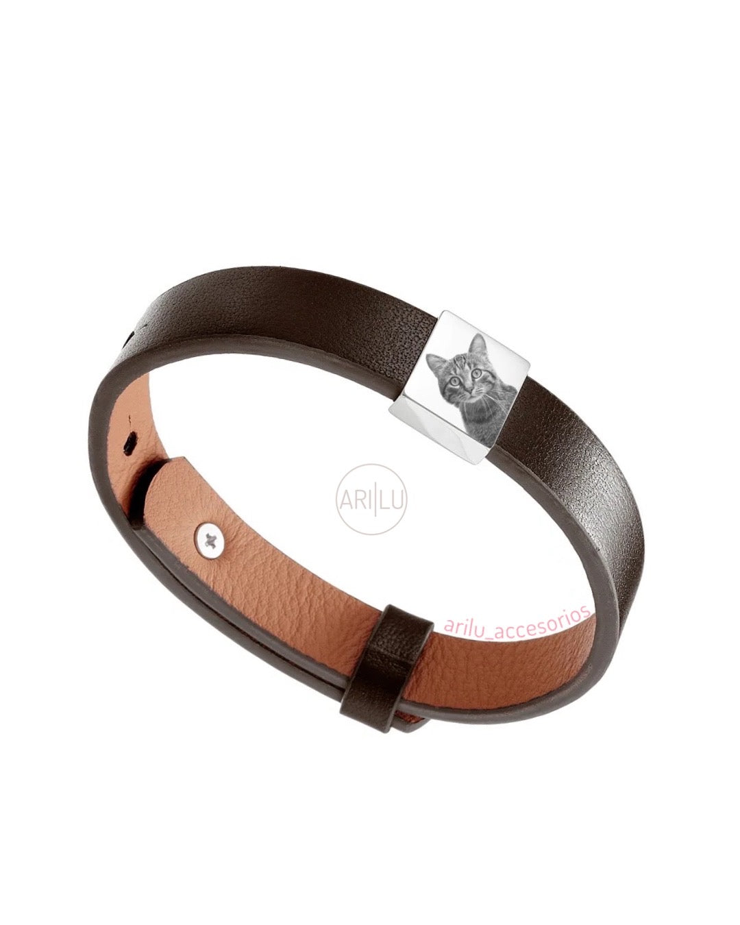 Pulsera cuero ajustable