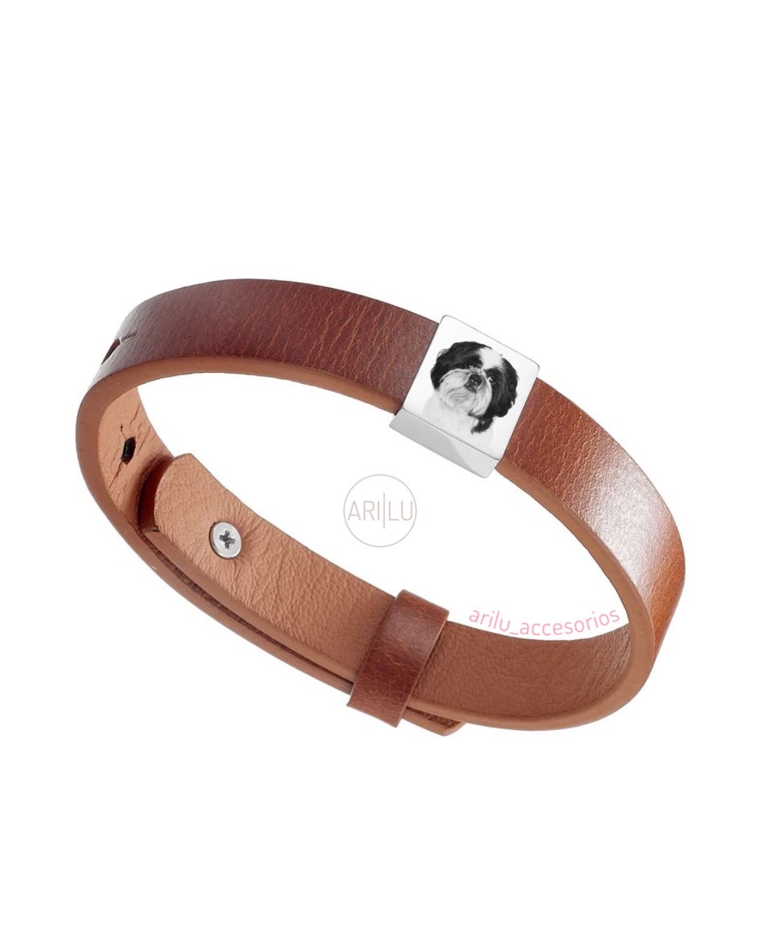 Pulsera cuero ajustable