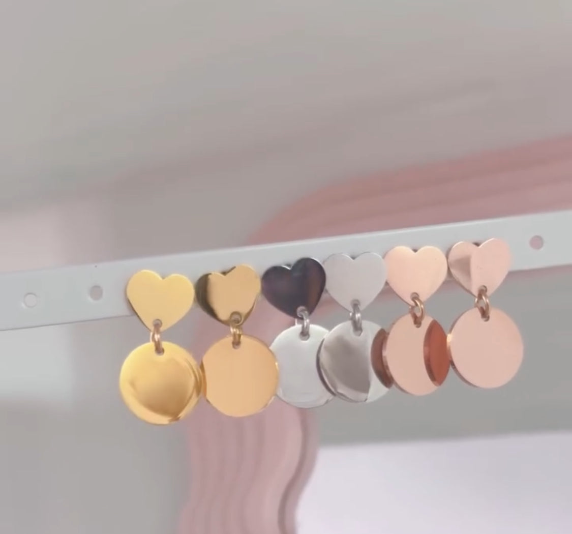 Aretes con foto grabado personalizado