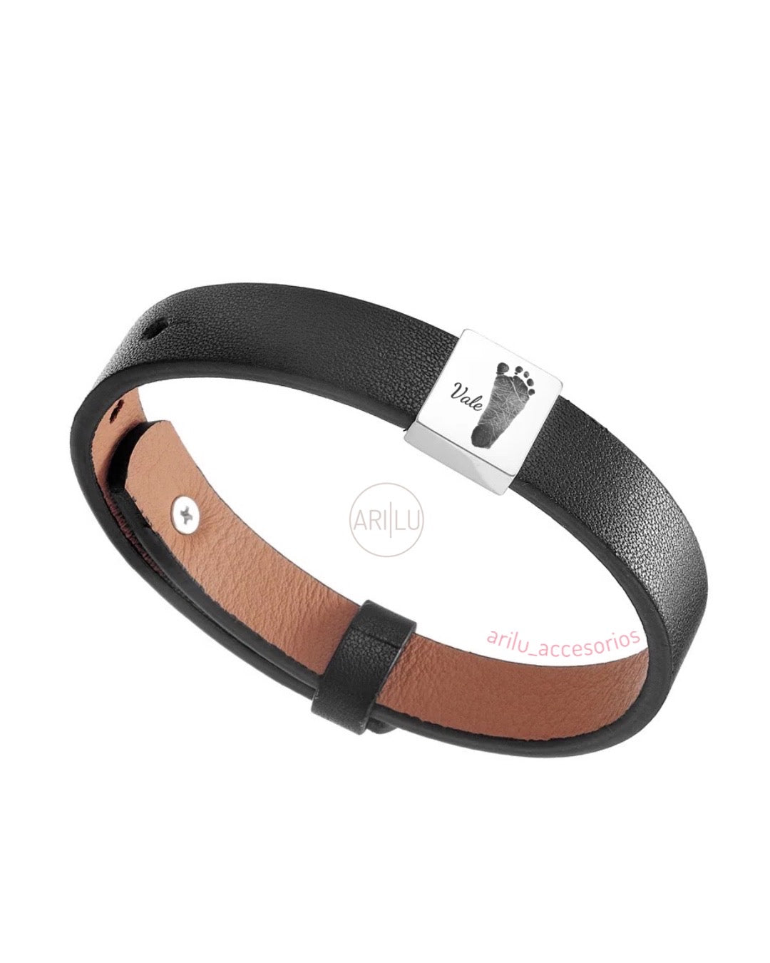 Pulsera cuero ajustable