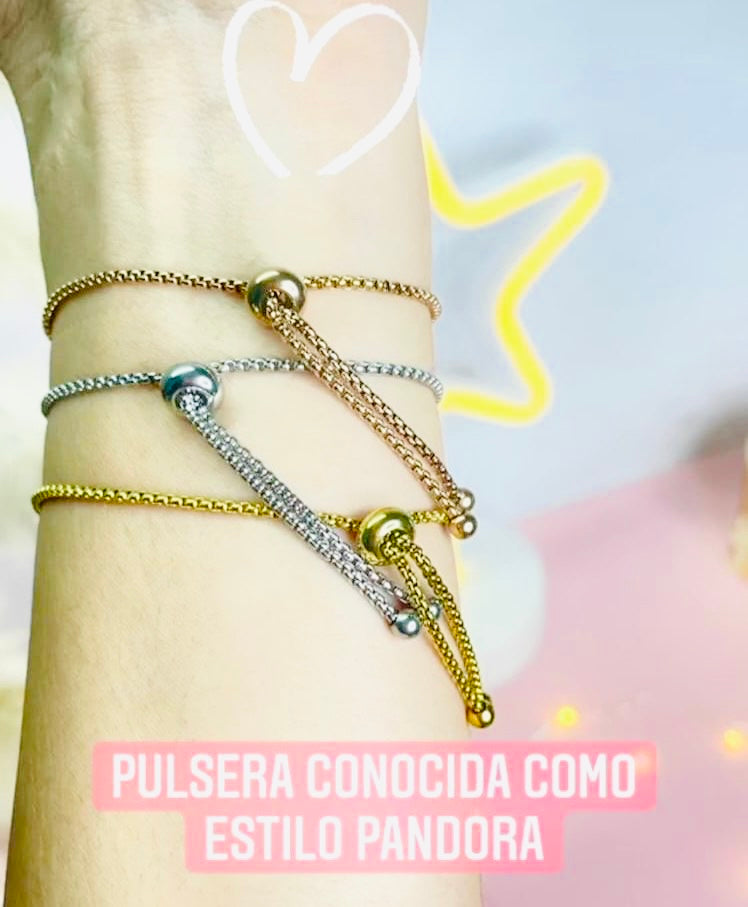 Pulsera foto real tipo pandora dije circular